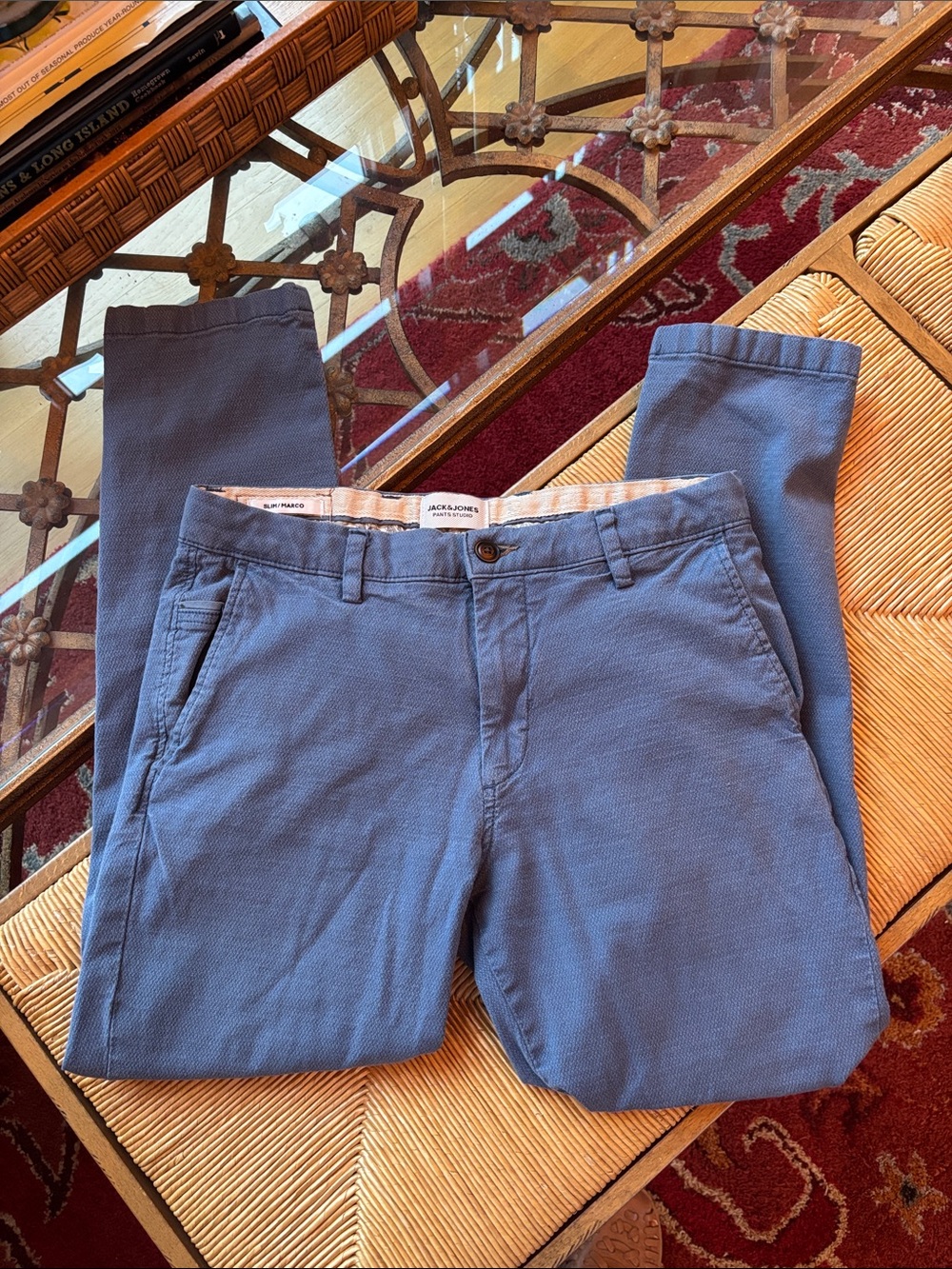 Jack & Jones Slate Blue 31x30 Chino Pants